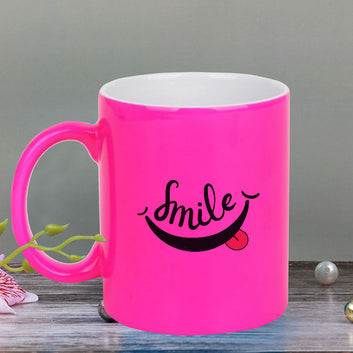 Chillaao Smile neon Pink  mug