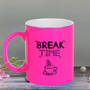 Chillaao Break time neon Pink  mug