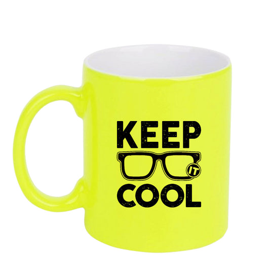 Chillaao Keep cool  neon Yellow  mug