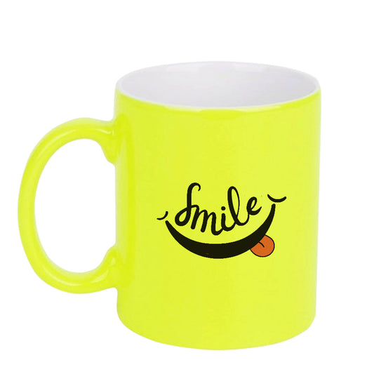 Chillaao Smile neon Yellow  mug