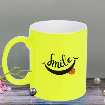 Chillaao Smile neon Yellow  mug