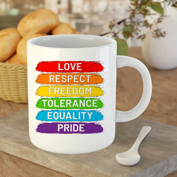Chillaao Love Respect Pride Coffee Mug