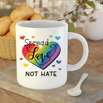 Chillaao Spred Love Not Hate Coffee Mug