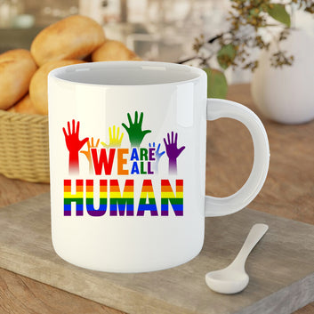 Chillaao We Are Human Coffee Mug