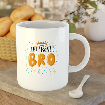 Chillaao The Best Bro White Mug