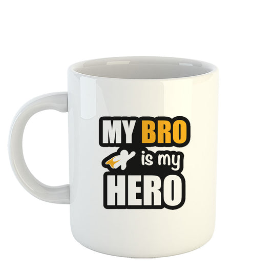 Chillaao My Bro Is My Hero  White Mug