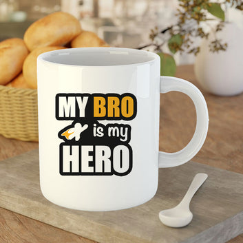 Chillaao My Bro Is My Hero  White Mug