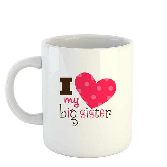 Chillaao I love My Big Brother White Mug