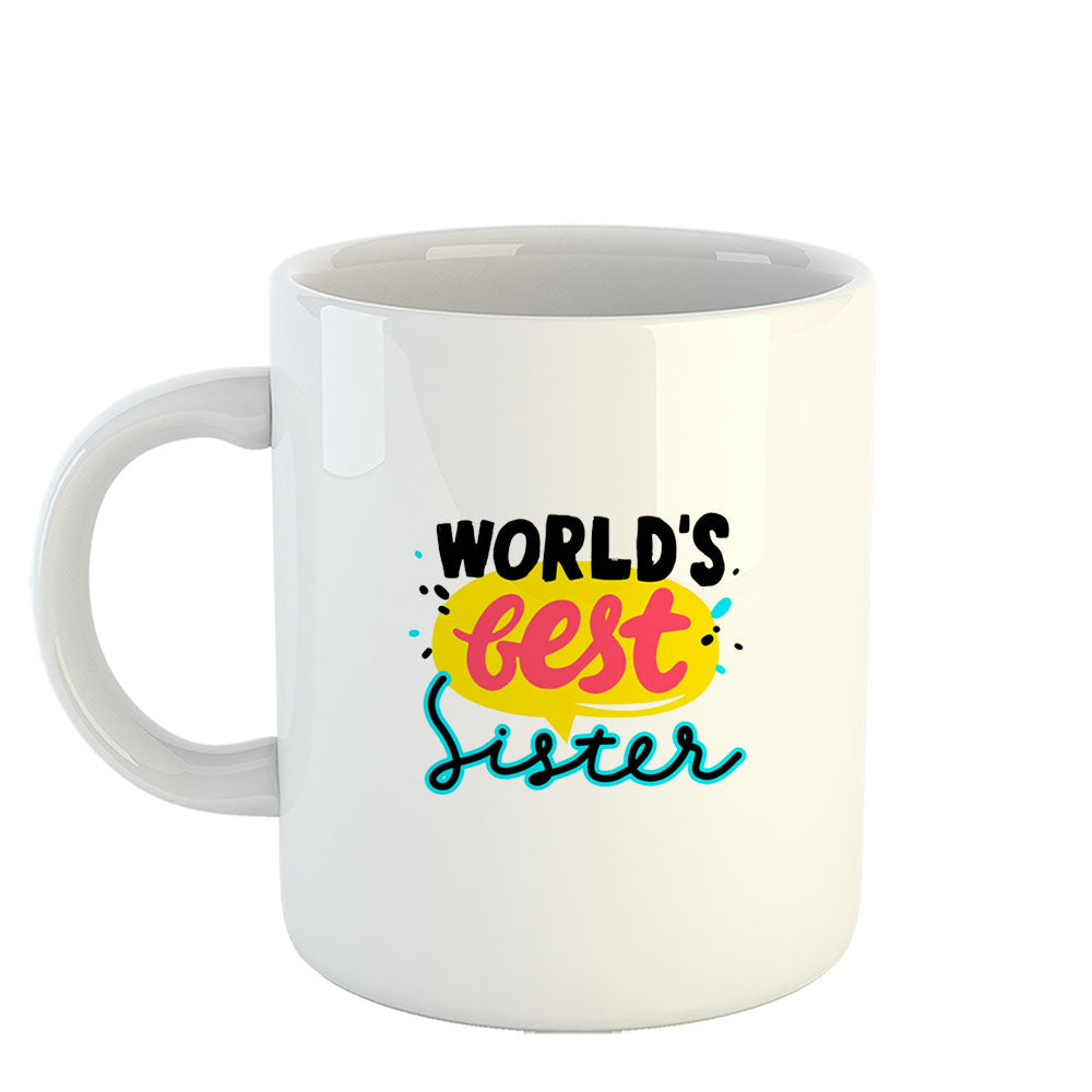 Chillaao World Best Sister  White Mug