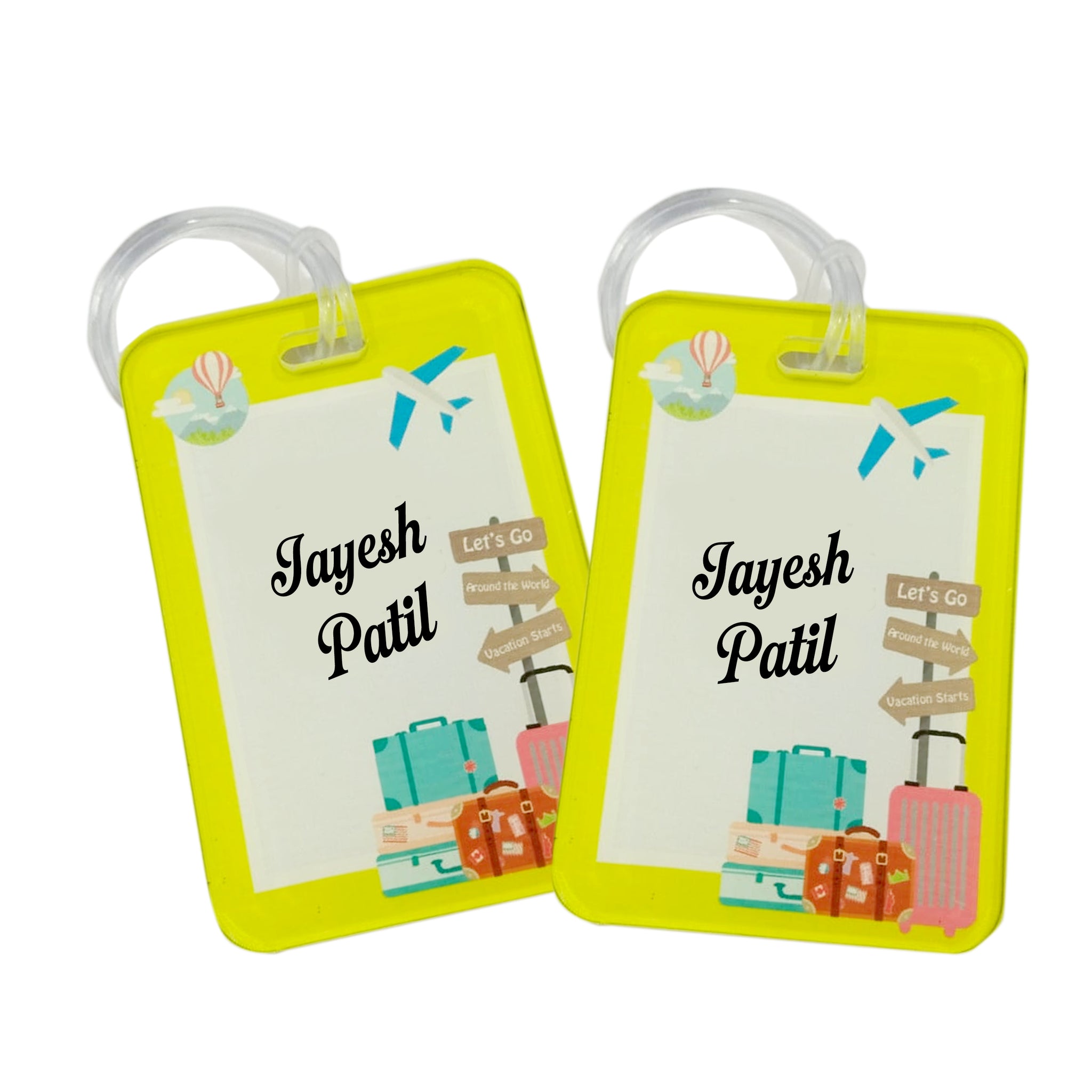 Chillaao Customised Travel Tags Pack Of 2