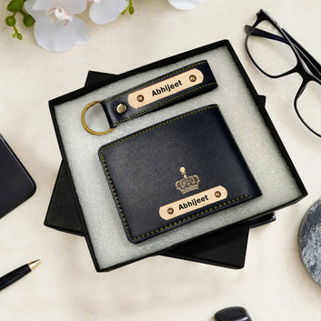 Chillaao Personalised  Wallet & Keychain Set