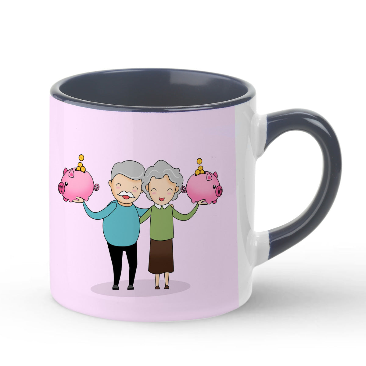 Retirement Day Inner Color Black Tea Mug 180ml