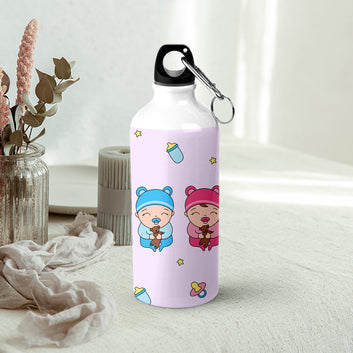 CongratulationsForTheTwins SingleWalled WaterBottle 600ml